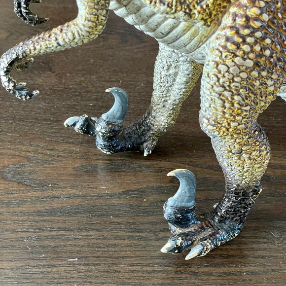 Vintage Large Dinosaur Toy Dino Dromaeosaurids Figure Velociraptor Deinonychus - Picture 8 of 16